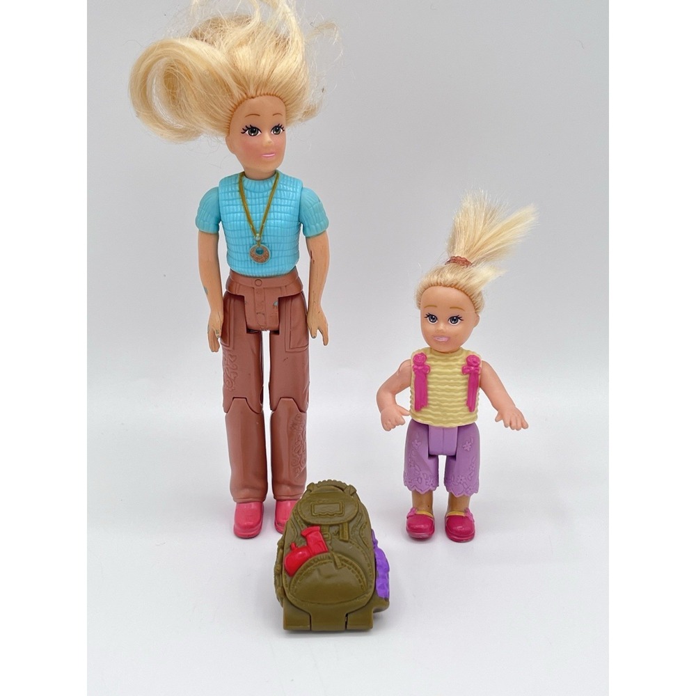 Vintage Loving Family‎ Mom Toddler & backpack 2006 Y2K Mattel lot of 3